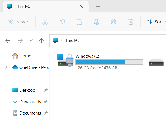 File Explorer This PC