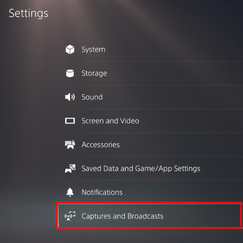 PS5 Captures and Broadcasts