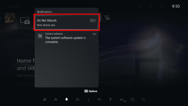 PS5 Do Not Disturb